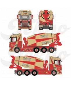 86739 - Scania NGR650 beton mixer Mussche Transport /1:50 Tekno