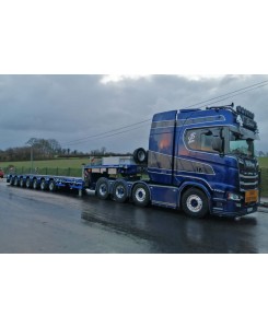 WSI01-4145 - Scania CS20H 8x4 Nooteboom Manoovr 2+7axle w/ramps Transports Sylvian Leger /1:50 WSImodels