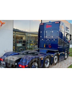 WSI01-4145 - Scania CS20H 8x4 Nooteboom Manoovr 2+7assi con rampe Transports Sylvian Leger /1:50 WSImodels