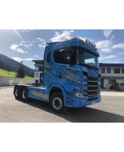 87113 - Scania NGS 6x4 semitrailer 3assi con rampe Keil /1:50 Tekno