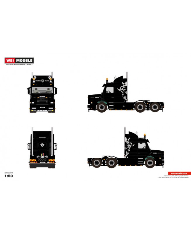 WSI04-2228 - Scania serie3 Torpedo Streamline 6x2 - Premium Line /1:50 WSImodels