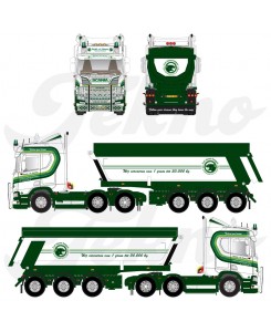 88060 - Scania NGR-530 vasca ribaltabile Patrick van der Hoeven /1:50 Tekno