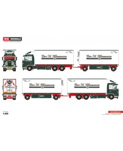 WSI01-4594 - Scania serie3 Streamline autotreno frigo Lars Klemmensen /1:50 WSImodels