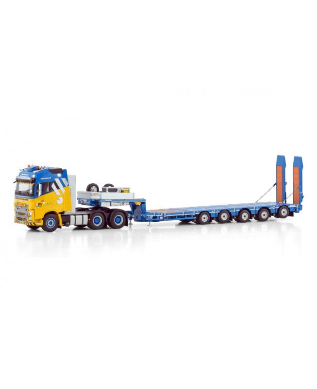 WSI01-3470 - Volvo FH4 Globetrotter 6x4 Manoovr-5axle con rampe BKV /1:50 WSImodels