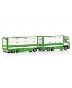 WSI01-4094 - Scania CR20H autotreno trasporto animali Van Dijk /1:50 WSImodels