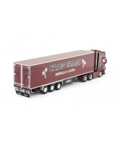 85254 - Scania R-serie Topline 6x2 frigo Craig Isaac /1:50 Tekno