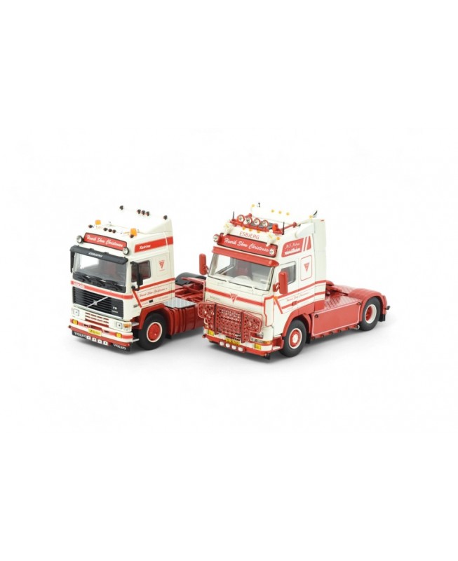 86018 - Set: Volvo F16 Globetrotter + Volvo FH16 Globetrotter XL Henrik Skov Christensen /1:50 TEKNO