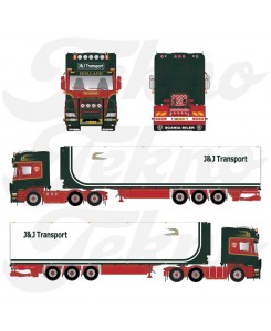 85486 - Scania serie4 Topline 164-480 6x2 reefer J&J Transport /1:50 Tekno