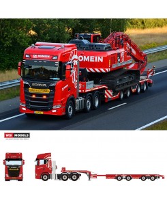 WSI01-4719 - Scania CS20H 6x2 wheel-well low loader 4axle De Romein Groep /1:50 WSImodels