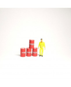 PSC005 - Pakelo oil-tank 200lt (set of 4pcs) /1:50 giftmodels