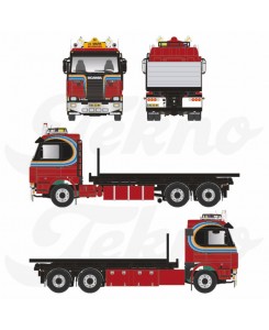 88708 - Scania 143 Topline hooklift Patrick van der Mark /1:50 Tekno