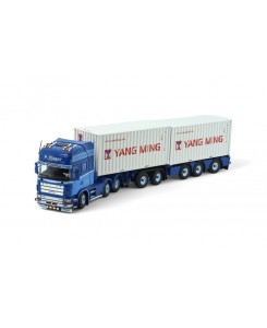 86360 - Scania 164-580 6x2 Topline 2x20ft. container P.Visser /1:50 TEKNO