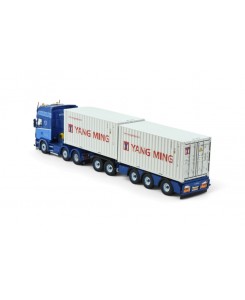 86360 - Scania 164-580 6x2 Topline 2x20ft. container P.Visser /1:50 TEKNO