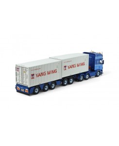 86360 - Scania 164-580 6x2 Topline 2x20ft. container P.Visser /1:50 TEKNO