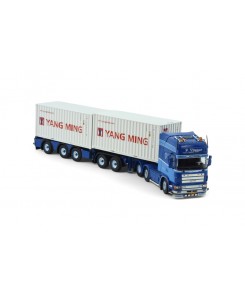 86360 - Scania 164-580 6x2 Topline 2x20ft. container P.Visser /1:50 TEKNO