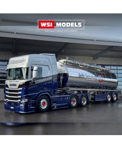 WSI02-3778 - Scania CR20H 6x2 2axle chromed tank-trailer Stirnimann Transport AG /1:50 WSImodels