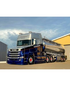 WSI02-3779 - Scania Vlastuin Torpedo 6x2 2axle chromed tank-trailer Stirnimann Transport AG /1:50 WSImodels