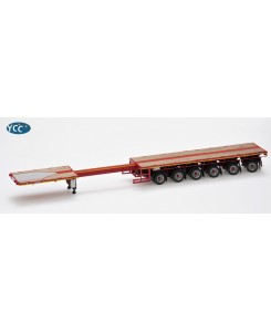 YC768-1/3002 - Nooteboom Eurotrailer 6axle extendible ballast RAL 3002 - Type1 /1:50 YCCmodels