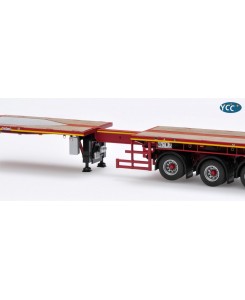 YC768-1/3002 - Nooteboom Eurotrailer 6axle extendible ballast RAL 3002 - Type1 /1:50 YCCmodels