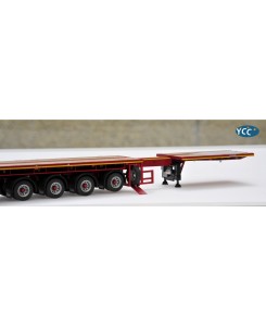 YC768-1/3002 - Nooteboom Eurotrailer 6axle extendible ballast RAL 3002 - Type1 /1:50 YCCmodels