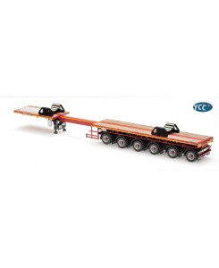 YC768-1/3002 - Nooteboom Eurotrailer 6axle extendible ballast RAL 3002 - Type1 /1:50 YCCmodels