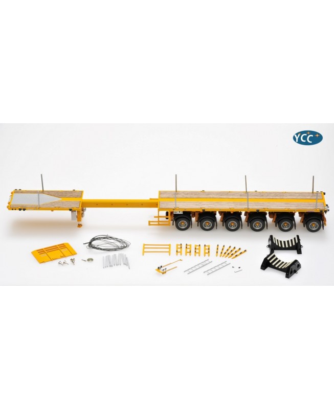 YC768-2/1007 - Nooteboom Eurotrailer 6axle extendible ballast RAL 1007 - Type2 /1:50 YCCmodels