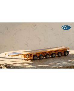 YC768-3/1007 - Nooteboom Eurotrailer 6axle extendible ballast RAL 1007 - Type3 standard /1:50 YCCmodels