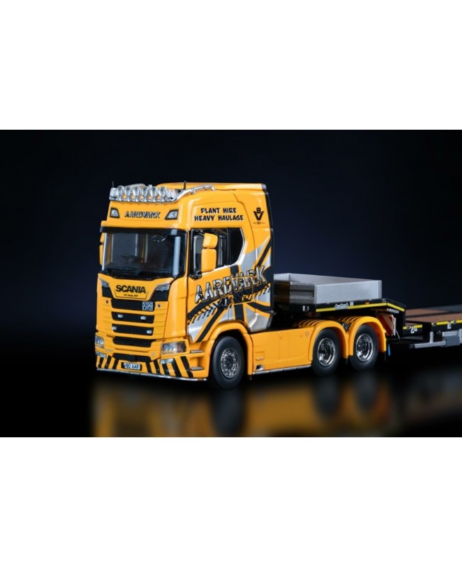 32-0233 - Scania CS20H 6x4 Nooteboom MCOS 3axle w/ramps Aardwark /1:50 IMCmodels