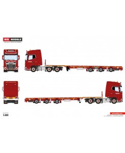 [607.33.73] DAF XG+ my25 6x2 Nooteboom flatbed megatrailer /1:50 WSImodels