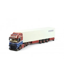 86031 - Scania NGS Highline 6x2 box-trailer Lasse Mathiesen /1:50 TEKNO