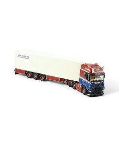 86031 - Scania NGS Highline 6x2 box-trailer Lasse Mathiesen /1:50 TEKNO