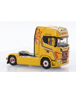 WSI02-3432 - Scania CS20N 4x2 volume trailer Küttel Logistik AG Weggis Yellow Bird /1:50 WSImodels