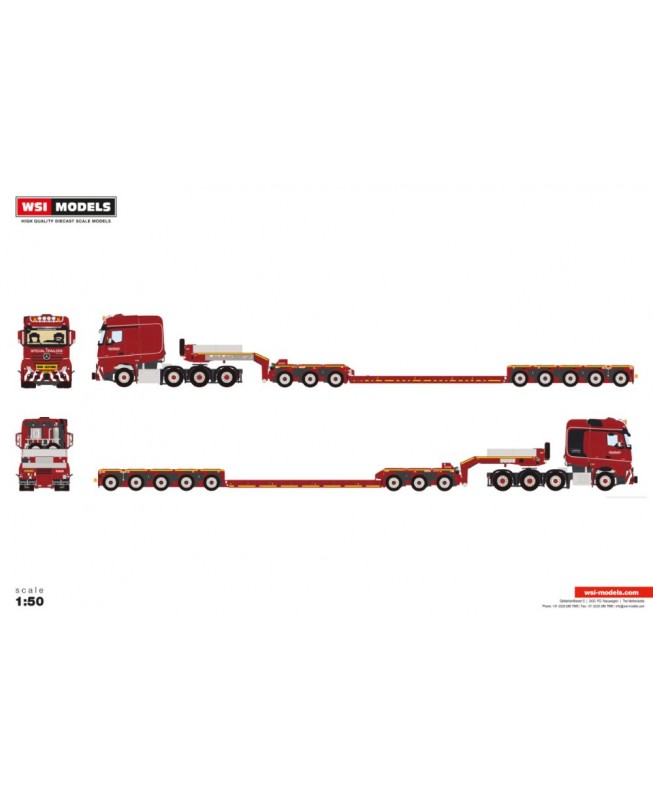 [607.33.71] MB Actros MP4 SLT Big Space 8x4 Nooteboom EuroPX 3+5 /1:50 WSImodels