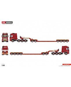 [607.33.70] Volvo FH5 Globetrotter XL 8x4 Nooteboom EuroPX 2+4 /1:50 WSImodels