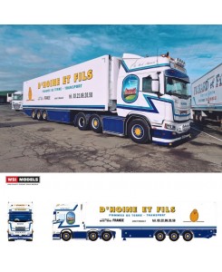 WSI01-4843 - Scania CR20N 6x2 frigo D'Hoine /1:50 WSImodels